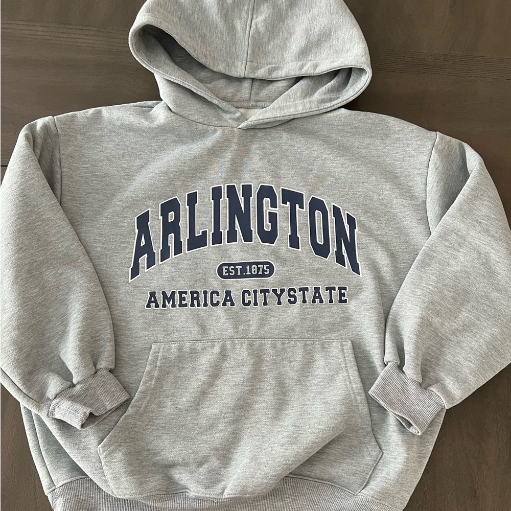 Arlington Gray Hoodie Sweatshirt